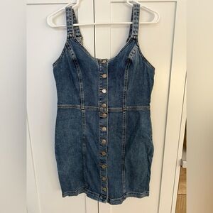 Garage Blue Denim Mini Dress